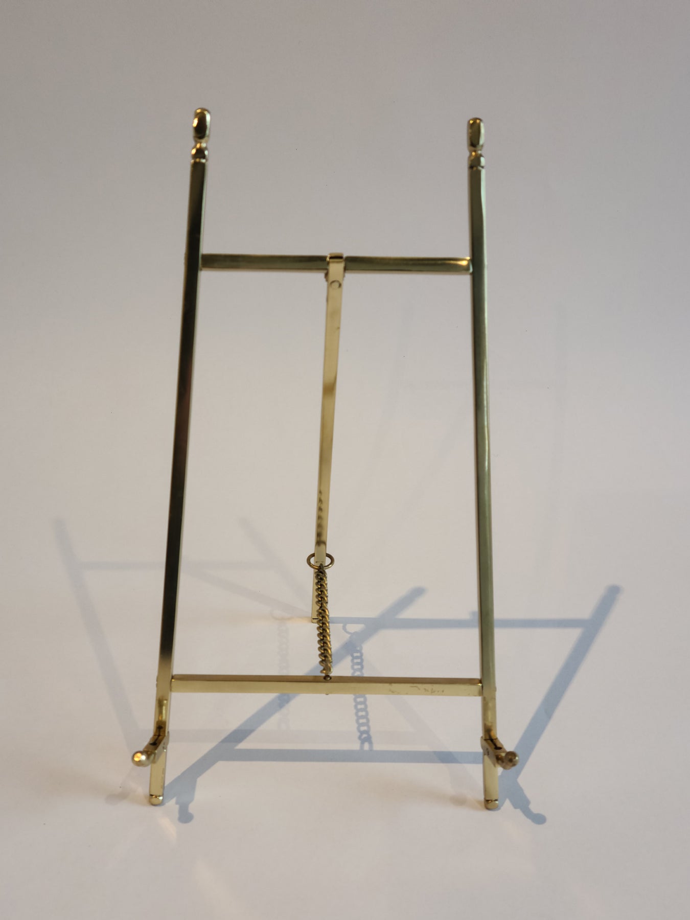 Extra Large Photo Easel Solid Brass--Ornate Brass Art Easel